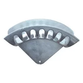 "Wall hose holder, aluminum, size L, 348 x 255 x 143 mm image"