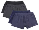 Boxer shorts in a double pack, color black/black striped, size 3XL