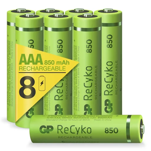 "ReCyko Mignon (AA) NiMH rechargeable batteries with 2100 mAh, 1.2 V - 8 pieces image"