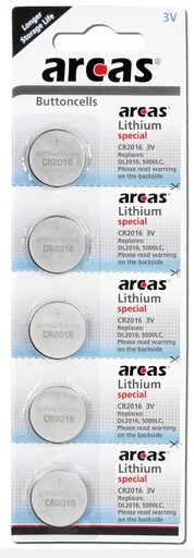 "Lithium button cells CR2016 - 5 pieces image"