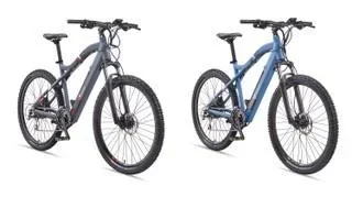 "Unisex aluminum MTB E-Bike, 29 inches, 24-speed derailleur, blue, entry-level M922 hardtail image"
