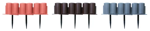 "Bed edging PALISADE, grey - 8 pieces - 3.02 m image"