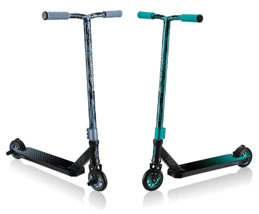 "STUNTSCOOTER GS 540, freestyle kick scooter, 100 mm, ABEC 7, reinforced handlebar, 360° steering, black-red image"