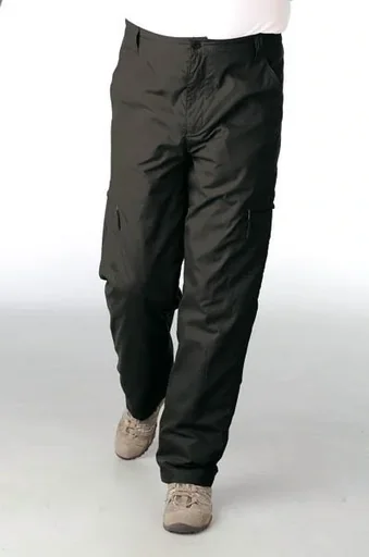 "Outdoor trousers with cotton lining, color black, size 28 image"