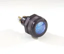 Warning light, blue, 12 V/ 24 V - for installation in the dashboard