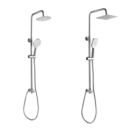 "Shower system Bayala Square shower column with rain shower 20x20 cm shower set shower set image"