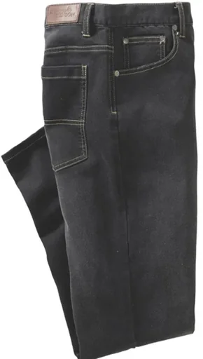 "Stretch denim jogging pants, black, size 26 image"