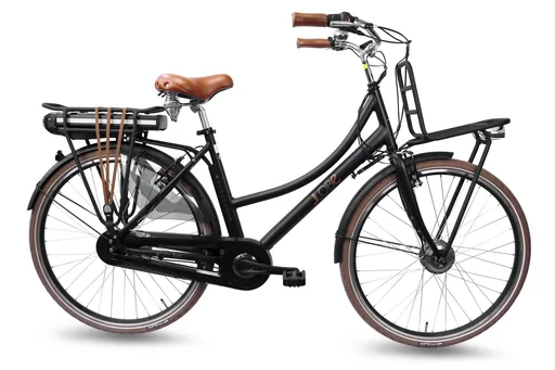 "Women's city e-bike, 28 inches, frame height 50 cm, 7-speed hub gear, black, Rosendaal 3 Lady 15.6Ah image"