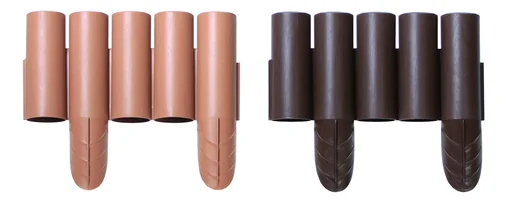 "Bed edging PALISADE, brown - 8 pieces - 2.4 m image"