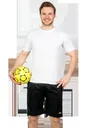 Leisure shorts with 2 side pockets, color black, size 2XL
