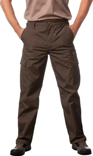"Outdoor trousers with water-repellent coating, olive, size 60 image"