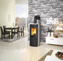 Wood-burning stove - Lova ECOplus RUA 6 kW - cream tiles