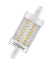 LED Star Line reflector lamp, 8 watts, R7S, 78 mm, warm white