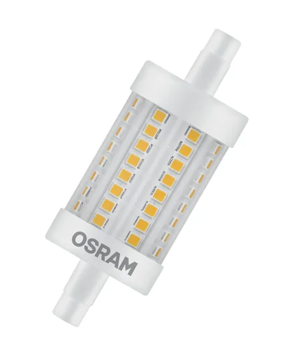 "LED Star Line reflector lamp, 8 watts, R7S, 78 mm, warm white image"