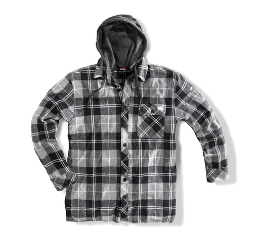 "TEXAS hooded shirt, black-grey, size M image"