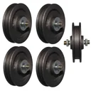 Gate rollers, loose, 75 mm, 5 pieces