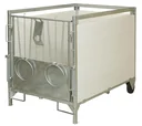 Calf box, small 130 cm x 85 cm including roof