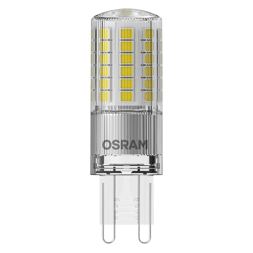 "LED Star PIN pen lamp with 4.8 watts, G9, warm white, clear image"