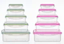 Storage containers 5-piece, green
