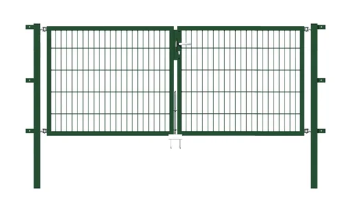 "Flexo double gate with accessories, green, width 250 cm, height 100 cm, PF: 60x60 cm image"