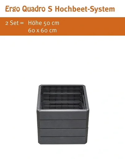 "Raised bed system Stone "Ergo Quadro", size S image"
