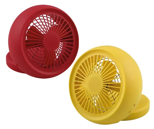 "Dinky table fan with USB - red image"