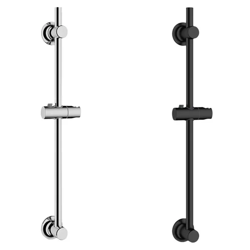 "Shower rod without drilling black, attach without drilling image"