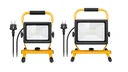 LED construction spotlight with stand, various designs