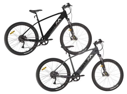 "Unisex mountain e-bike, 27.5 inches, frame height 47 cm, 9-speed derailleur, matte black, Garmisch image"