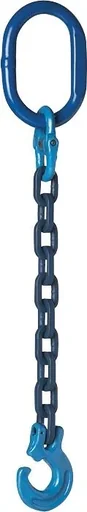 "Forestry logging chain, square links, GK10, 8 mm, 3 m long image"