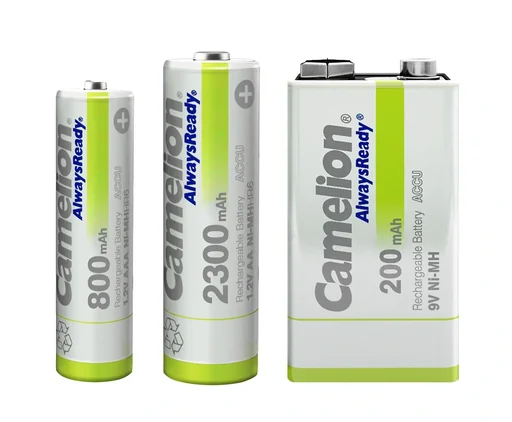 "NiMH 9V Block V battery with 200 mAh - 1 piece image"