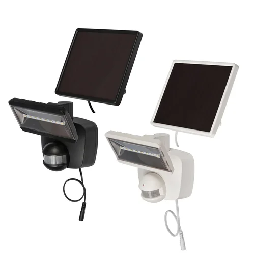 "Solar LED spotlight "SOL 800 plus" with infrared motion detector - IP44 in black image"
