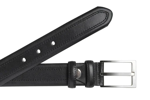 "Leather belt, black, size 105 image"