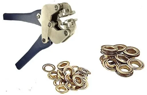 "Eyelets 14.0 mm, plain brass, 10 pieces image"