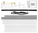 Insect screen door PLUS, color white, 100 x 210 cm