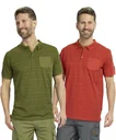 Patterned polo shirt, color red, size L