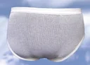 Briefs, mesh look, white, size 7