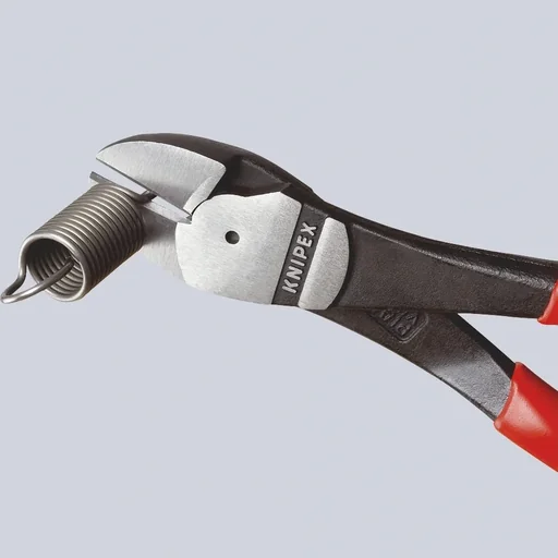 "Heavy-duty side cutters with plastic coating, black atramentized, polished, 200 mm image"