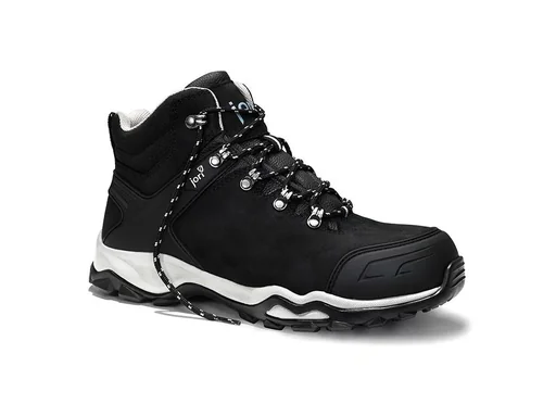 "jo_POWERFUL black Mid S3 safety lace-up boots size 45 image"