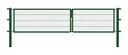 Flexo double gate with accessories, green, width 350 cm, height 80 cm, PF: 80x80 cm