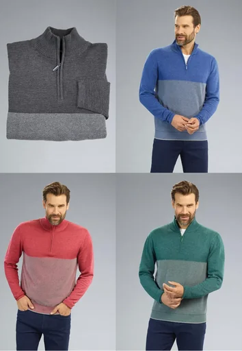 "Sweater with zipper, color anthracite, size XL image"