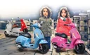 Ride-on Vespa for children, 12 Volt, red