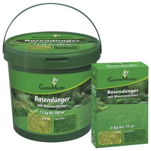 "Lawn fertilizer with moss killer, 7.5 kg for approx. 180 m² image"
