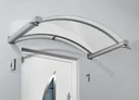 Arched canopy type BV/B, 1600 x 900 x 250 mm, white - 17 kg