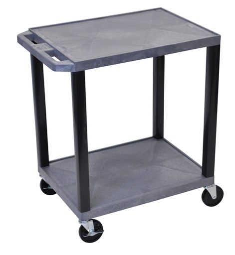 "Multifunctionele kunststof wagen plat – 2 niveaus, laadhoogte 840 mm / afstand 630 mm image"