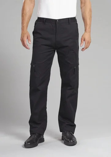 "Outdoor trousers with cotton lining, color black, size 48 image"