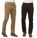 Pull-on corduroy trousers, color light brown, size 26
