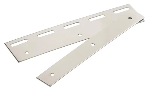 "Clamping and pendulum bar 300mm stainless steel for PVC curtain image"