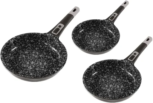 "Cast aluminum frying pan MOONSCAPE Ø 28 cm with click handle image"