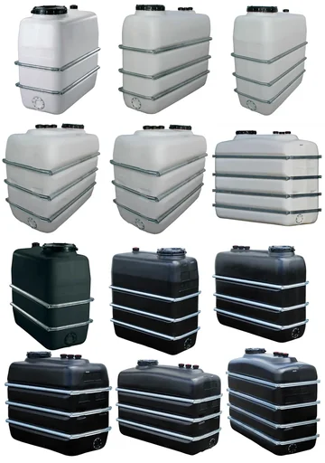 "Space-saving tank 1500 L, white image"